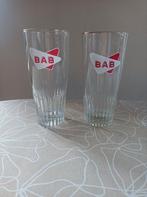 2 BAB bierglazen, Verzamelen, Biermerken, Ophalen, Zo goed als nieuw