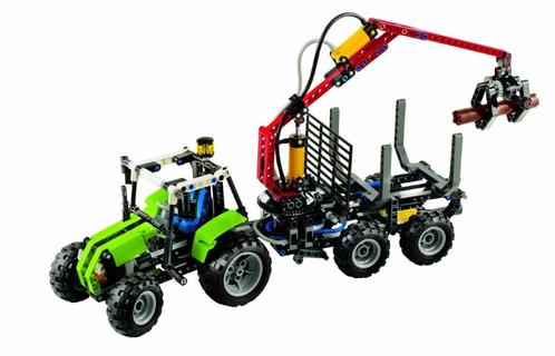 Lego Technic 8049 Tractor boomstammentransport - Goede staat, Kinderen en Baby's, Speelgoed | Duplo en Lego, Zo goed als nieuw
