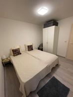 2x bedframe gestoffeerd incl matrassen 90x200 - als nieuw, Huis en Inrichting, Slaapkamer | Bedden, Ophalen, 90 cm, Eenpersoons