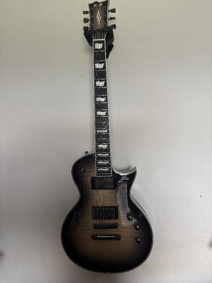 ESP E-II Full Thickness Black Natural Burst, Musique & Instruments, Instruments à corde | Guitares | Électriques, Utilisé, Solid body
