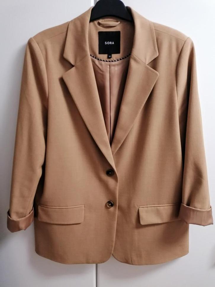 Okergele blazer loose fit van Sora, JBC, maat 42, Kleding | Dames, Jasjes, Kostuums en Pakken, Zo goed als nieuw, Maat 42/44 (L)