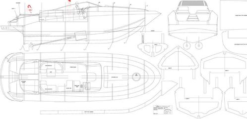Uniek !! model Bouwplan Riva Rivarama, Hobby en Vrije tijd, Modelbouw | Boten en Schepen, Nieuw, Verzenden
