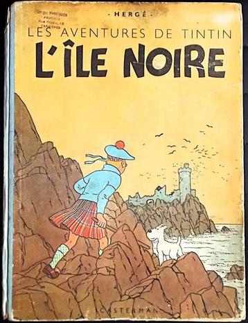 Tintin - L'île Noire, Une BD, Enlèvement, Utilisé, Hergé.