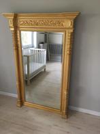 Grote gouden spiegel, Huis en Inrichting, Woonaccessoires | Spiegels, 75 tot 100 cm, 150 tot 200 cm, Gebruikt, Ophalen