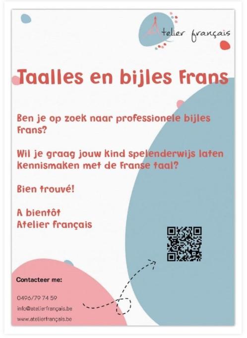 Taalles Frans, Diensten en Vakmensen, Bijles, Privé-les en Taalles, Bijles, Examen- of Scriptiebegeleiding, Huiswerkbegeleiding