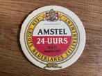 Bière Amstel/tapis à bière 24 heures sur 24 heures, Collections, Marques de bière, Comme neuf, Sous-bock, Amstel, Enlèvement ou Envoi