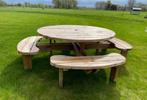 Ronde picknicktafel NIEUW, Jardin & Terrasse, Tables de pique-nique, Enlèvement ou Envoi, Neuf, Rond, Bois