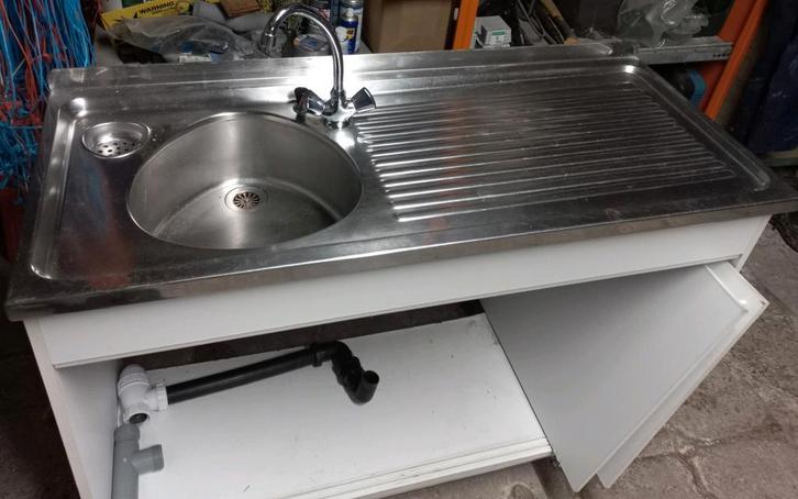 Inox spoelbak, Bricolage & Construction, Sanitaire, Enlèvement
