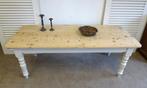 mooie witte landelijke eettafel 215 bij 88 cm, Huis en Inrichting, Tafels | Eettafels, Ophalen, 200 cm of meer, 50 tot 100 cm