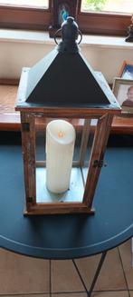 Lantaarn met kaars, Ophalen, Gebruikt, Glas