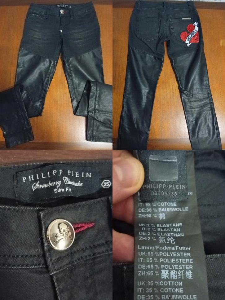 Orginele zwarte Philipp Plein jeansbroek maat 25 slim fit, Kleding | Dames, Spijkerbroeken en Jeans, Zo goed als nieuw, W27 (confectie 34) of kleiner
