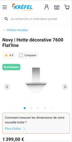 Hotte NOVY 90cm NEUVE EMBALLÉE, Enlèvement