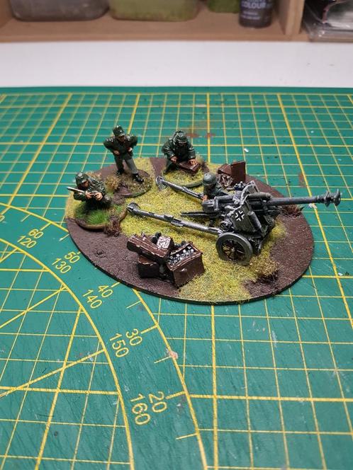 warlord bolt action: German LeFH 10.5 cm howitzer, Hobby en Vrije tijd, Wargaming, Zo goed als nieuw, Historisch, Figuurtje(s)