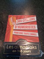 Almanach en 365 jours "Citations d'humoristes", Divers, Calendriers, Enlèvement ou Envoi, Calendrier quotidien, Neuf