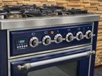 🔥 Poêle Boretti Majestic de luxe 70 cm bleu roi, Comme neuf, 4 zones de cuisson, Classe énergétique A ou plus économe, 60 cm ou plus