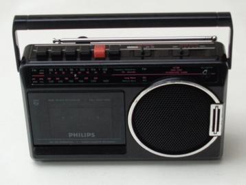 Vintage Radio - Cassette Recorder PHILIPS Type D 7182/60R beschikbaar voor biedingen