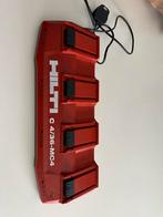 Hilti oplader 4 accu’s in topstaat !!!!, Comme neuf, Enlèvement ou Envoi