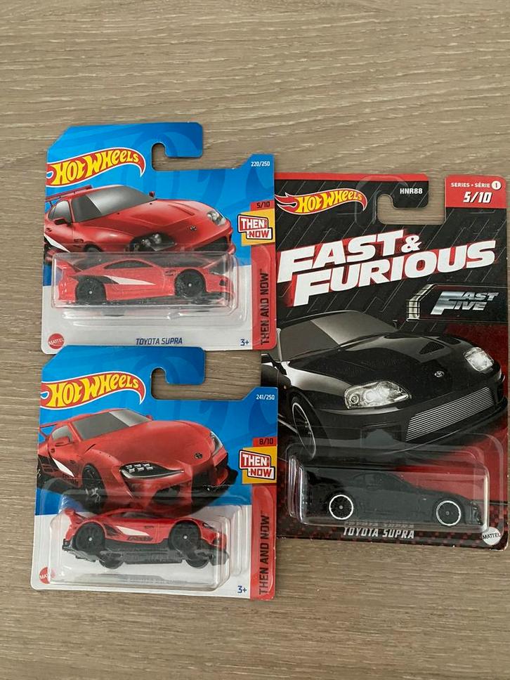 Toyota supra hotwheels setje, Hobby en Vrije tijd, Modelauto's | Overige schalen, Nieuw, Ophalen