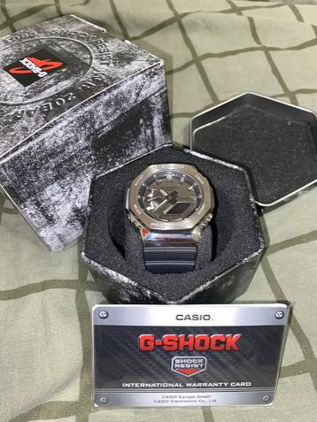 Casio G-shock GBM-2100-1AER en Acier avec bracelet noir, Montre-bracelet, Casio, Enlèvement ou Envoi, Autres matériaux