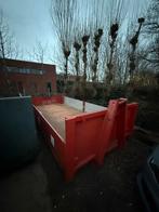 2x container met slede, verwijderbare zijdeuren alu, Enlèvement