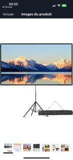 80”Écran Videoprojecteur avec Trépied, 4k, Ophalen, Zo goed als nieuw