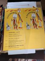 Aalst Carnaval affiches Gilles 1975, Collections, Collections Autre, Comme neuf, Enlèvement ou Envoi