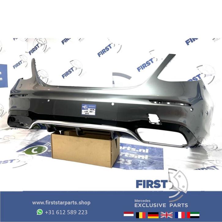 W213 E63 E63S AMG ACHTERBUMPER + DIFFUSER Mercedes E Klasse, Auto-onderdelen, Carrosserie, Bumper, Mercedes-Benz, Achter, Gebruikt