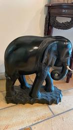 olifant hard hout bruin/ zwart, Ophalen