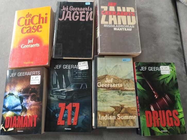 Jef Geeraerts - Z17. 3,50€ voor alle 7, Livres, Thrillers, Enlèvement ou Envoi