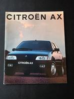 Brochure de la Citroën AX 1991, Livres, Autos | Brochures & Magazines, Enlèvement ou Envoi, Citroën