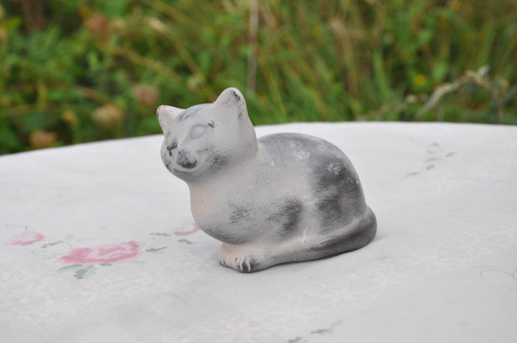 chat en pierre, Collections, Collections Animaux, Enlèvement ou Envoi, Comme neuf, Chien ou Chat, Autres types