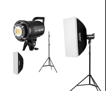 Set studio Godox x2 SL60 Pro Duo kit + accessoires disponible aux enchères