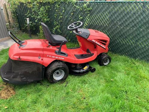 HVC Garden Machines zitmaaier, Tuin en Terras, Zitmaaiers, Gebruikt, 90 tot 120 cm, Elektrische starter, Opvangbak, Versnellingen