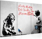 Canvas schilderij Banksy Dream BIG 130 x 80 cm, Verzenden