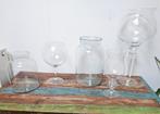 Divers vases en verre., Maison & Meubles, Comme neuf, Enlèvement