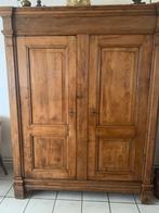 Mooie eiken kast grote 2 deurs met leggers 2 schuiven 205x 1, Antiek en Kunst, Ophalen