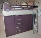 hoogslaper met kasten, Ophalen, 100 cm, Hoogslaper, Eenpersoons