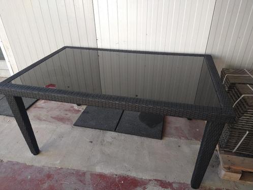 Tuintafel, Tuin en Terras, Tuintafels, Gebruikt, Vierkant, Kunststof, Ophalen