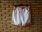 (35)- short femme t.40  blanc rouge, Maat 38/40 (M), Kort, Wit, Ophalen of Verzenden