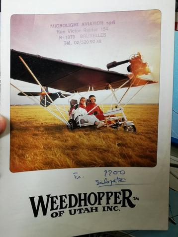 Brochure de présentation de Weedhopper Ulm années 80 