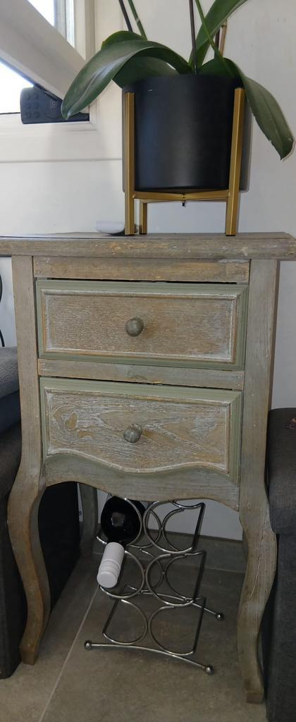 Bijzettafeltje eik, Huis en Inrichting, Tafels | Bijzettafels, Zo goed als nieuw, Hout, Ophalen