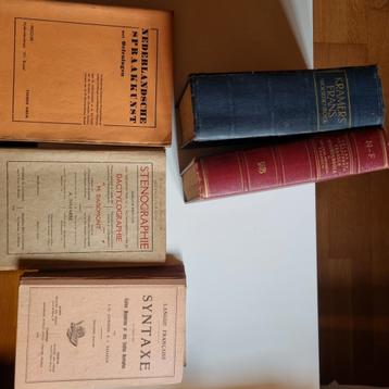 5 Oude studieboeken 1912 , 1920, 1936,1949, 