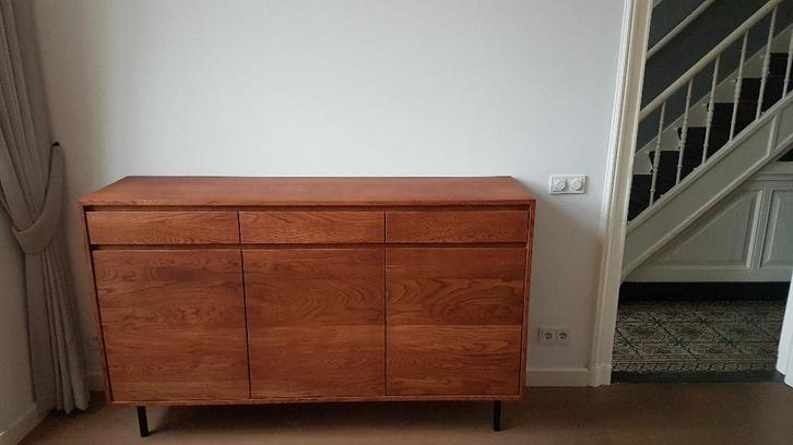 Dressoir modern massief eiken kast eigen ontwerp sloophout., Maison & Meubles, Armoires | Dressoirs, Neuf, Avec tiroir(s), Avec porte(s)