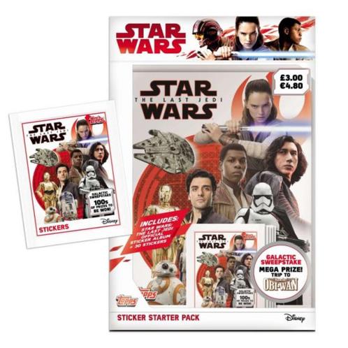Star Wars: The Last Jedi Topps stickers & stickeralbums, Verzamelen, Stickers, Nieuw, Film, Tv of Omroep, Ophalen of Verzenden