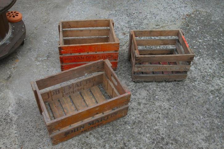 oude houten bierbakken, Verzamelen, Biermerken, Gebruikt, Overige merken, Ophalen