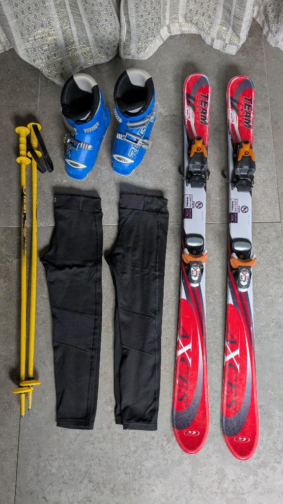 Skis bâtons chaussures enfant, Sports & Fitness, Ski & Ski de fond, Utilisé, Skis, Rossignol, Moins de 100 cm, Enlèvement