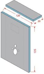 Bouwplaat ombouwset voor hangtoilet, Doe-het-zelf en Bouw, Ophalen, Nieuw, Toilet