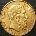 Or - Belgique - 20 francs - Léopold II — 1878 — Type 7, Timbres & Monnaies, Monnaies | Belgique, Or, Enlèvement ou Envoi, Monnaie en vrac