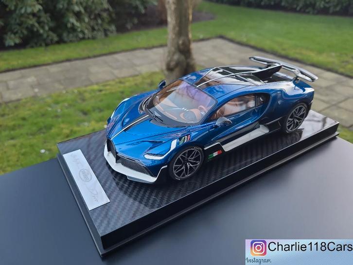 MR Collection 1/18 Bugatti Divo – Atlantic Blue, Hobby en Vrije tijd, Modelauto's | 1:18, Nieuw, Ophalen of Verzenden