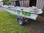 Platbodem carolina skiff, Watersport en Boten, Ophalen, Gebruikt, Tot 10 pk, 3 tot 6 meter